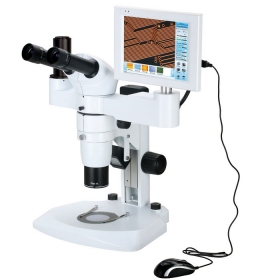 استریو میکروسکوپ زوم تحقیقاتی LCD دار